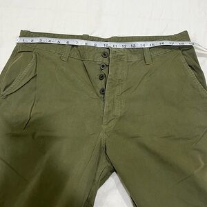 J Crew Men’s Olive Green Button-Fly Pants